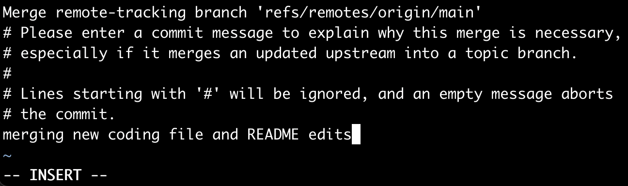 A screenshot showing merge text editor.