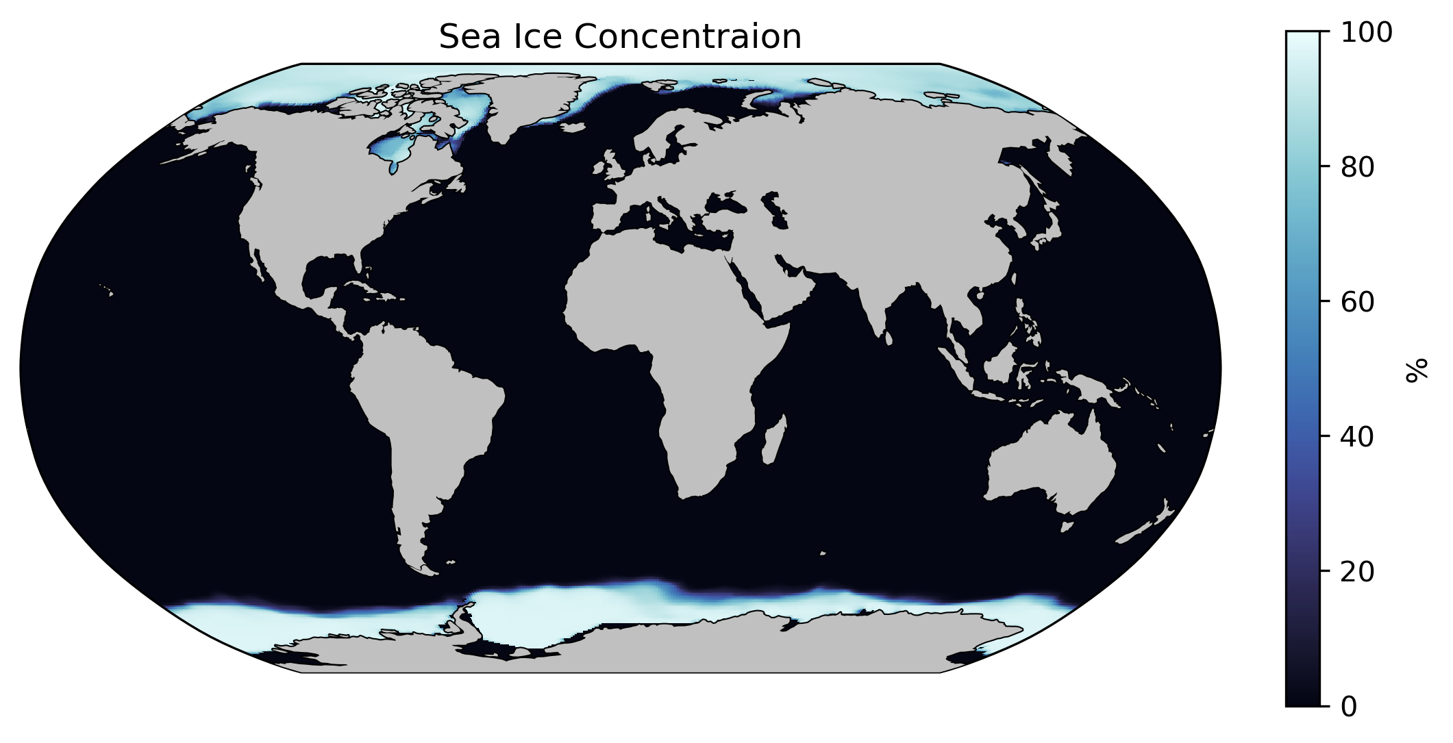 ECCO Sea Ice Area